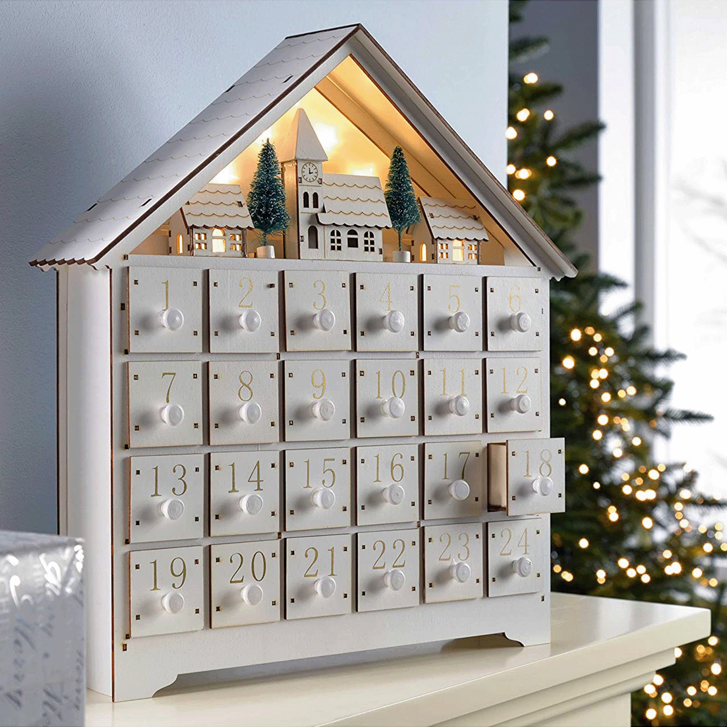 Woodland Village DIY Advent Calendar