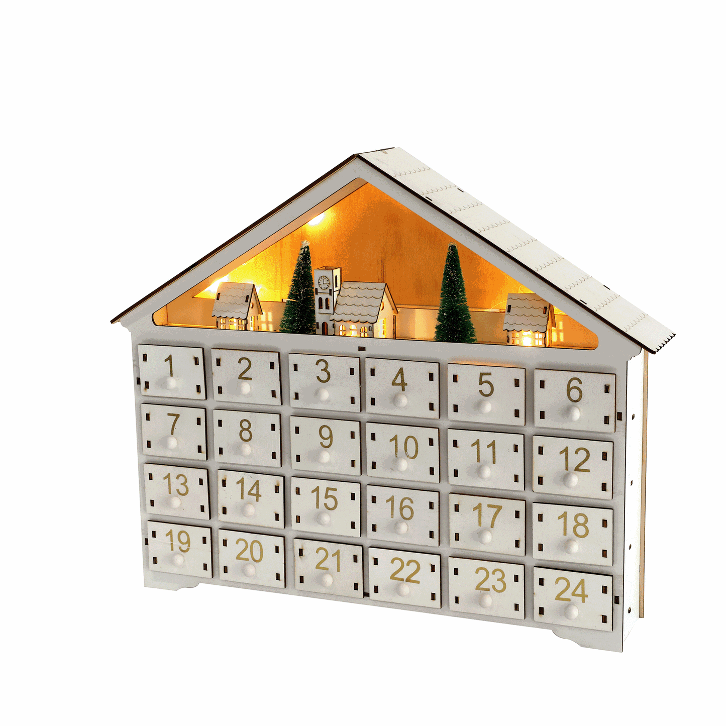 Woodland Village DIY Advent Calendar
