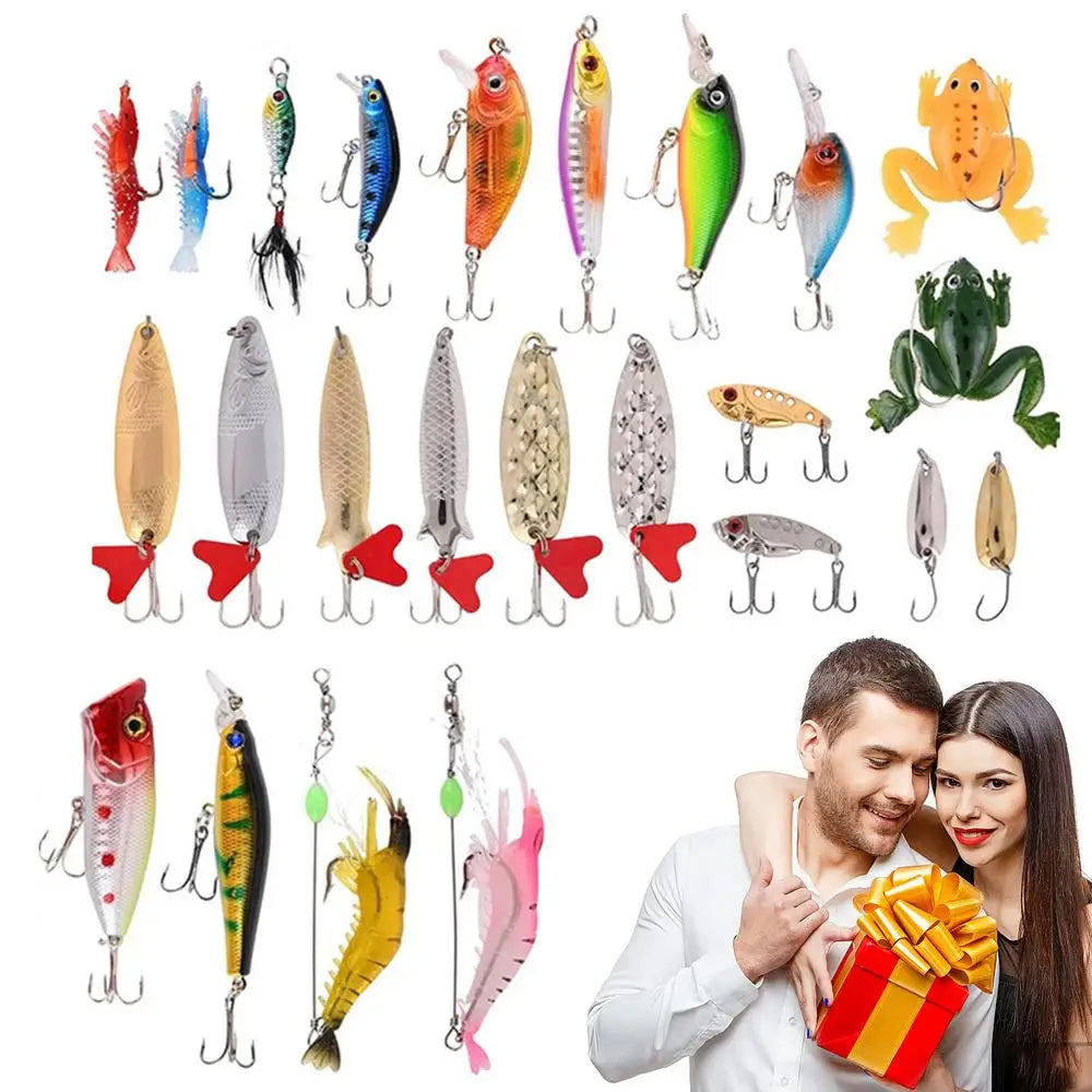 Ultimate Fisherman's Christmas Advent Calendar - 24 Fishing Lures Set