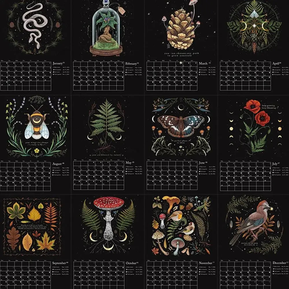 2025 Dark Forest Mushrooms & Wildlife Calendar