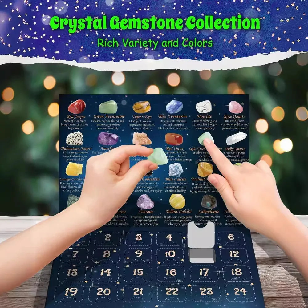 Crystal Gemstone Advent Calendar: 24 Days of Natural Treasures