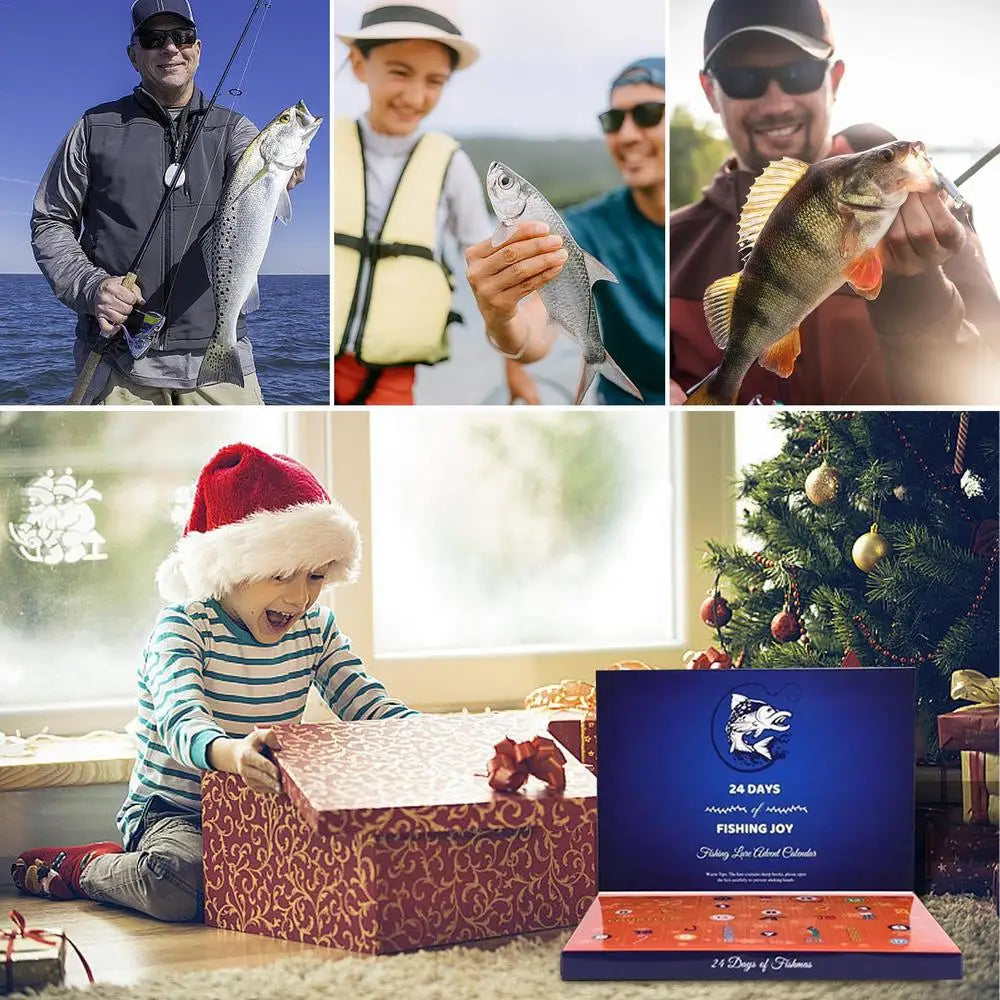 Ultimate Fisherman's Christmas Advent Calendar - 24 Fishing Lures Set