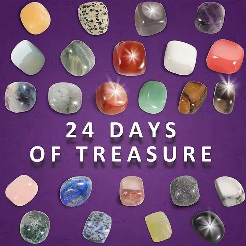 Crystal Gemstone Advent Calendar: 24 Days of Natural Treasures