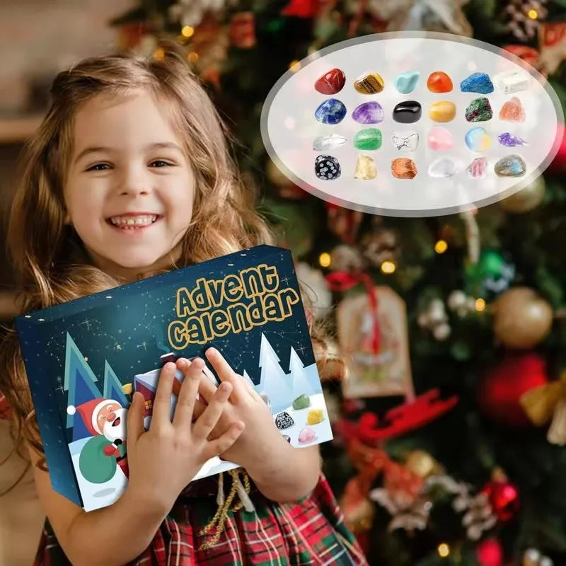 Crystal Gemstone Advent Calendar: 24 Days of Natural Treasures